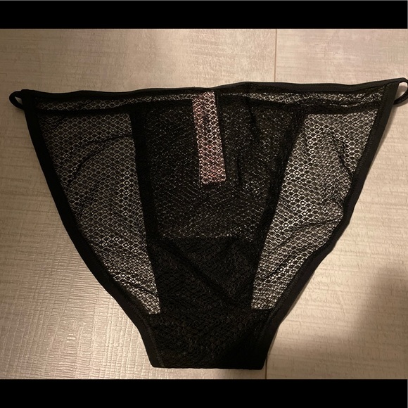 NWOT Victoria Secret📞 sexy black mesh bikini bottom/panties - Picture 3 of 6